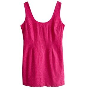 Lilly Pulitzer Fiesta Pink Lonnie Lace Sleeveless Dress 12